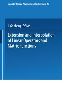 Front cover_Extension and Interpolation of Linear Operators and Matrix Functions