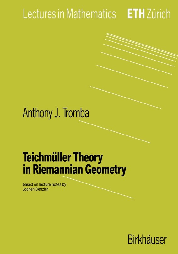 Couverture_Teichmuller Theory In Riemannian Geometry