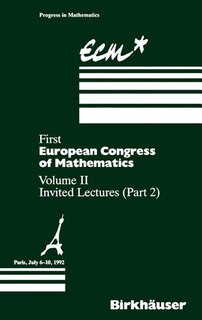 Front cover_First European Congress of Mathematics Paris, July 6-10, 1992