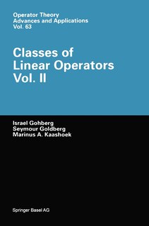 Front cover_Classes of Linear Operators Vol. 2
