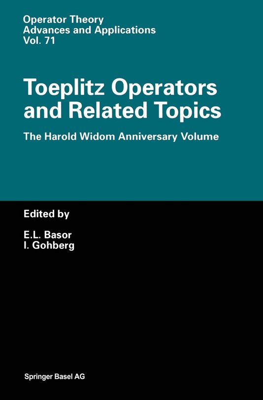 Front cover_Toeplitz Operators and Related Topics