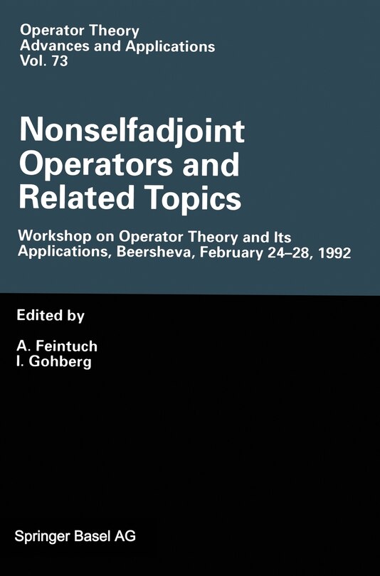 Couverture_Nonselfadjoint Operators and Related Topics