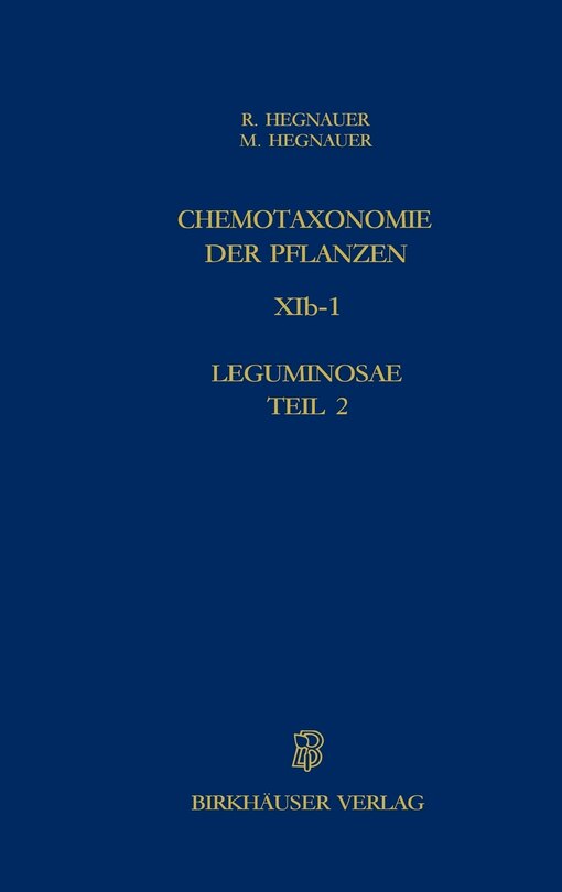 Front cover_Chemotaxonomie der Pflanzen
