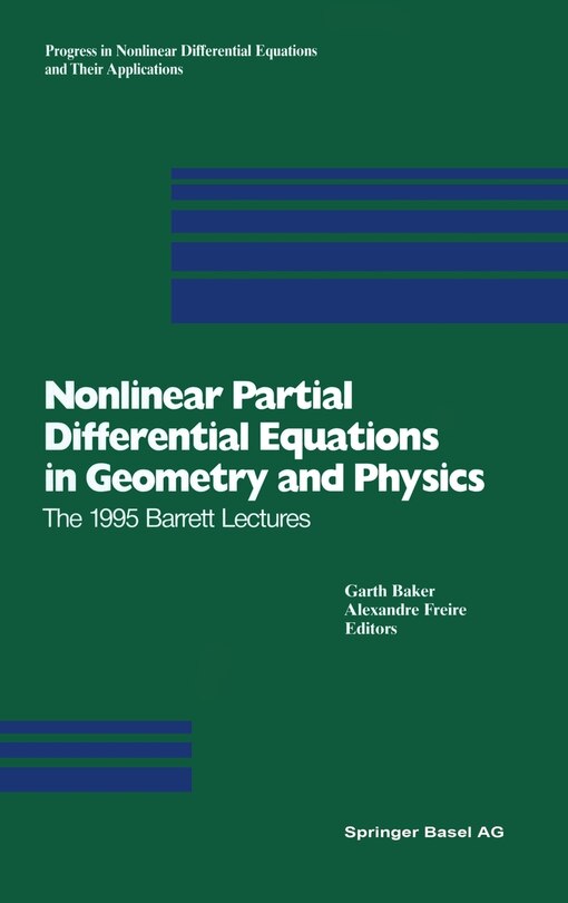 Couverture_Nonlinear Partial Differential Equations in Geometry and Physics