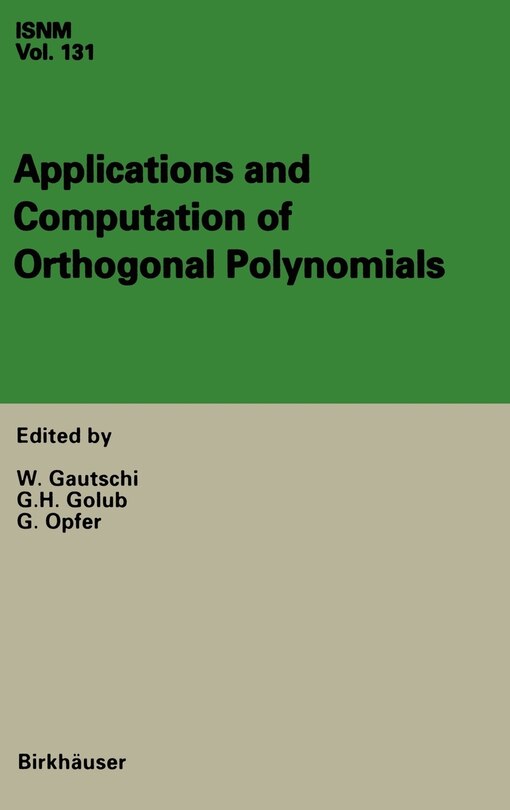Couverture_Applications and Computation of Orthogonal Polynomials