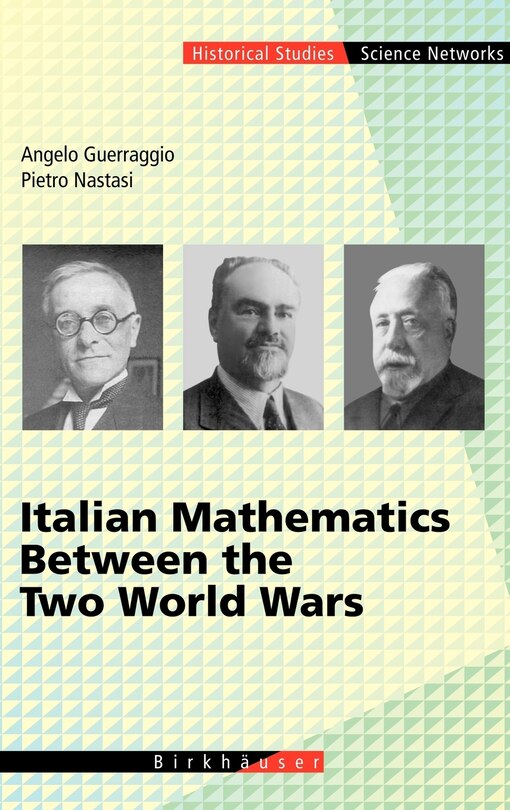 Front cover_Italian Mathematics Between The Two World Wars