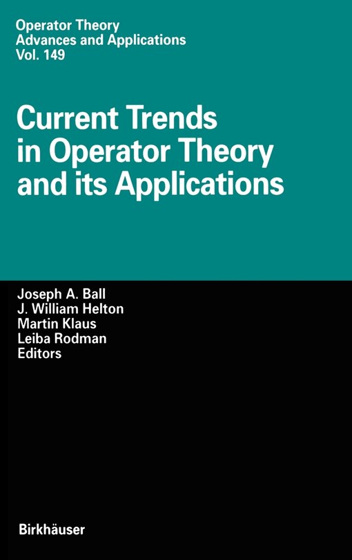 Front cover_Current Trends In Operator Theory And Its Applications