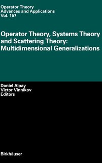 Front cover_Operator Theory, Systems Theory And Scattering Theory