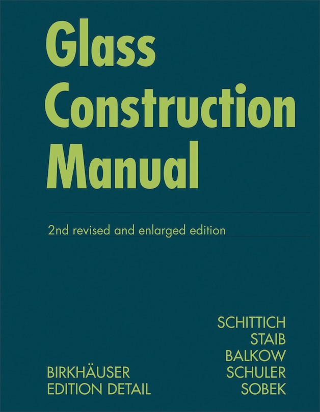 Front cover_Glass Construction Manual
