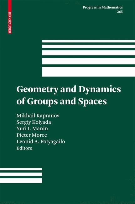 Front cover_Geometry and Dynamics of Groups and Spaces