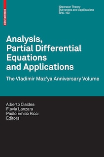 Front cover_Analysis, Partial Differential Equations and Applications