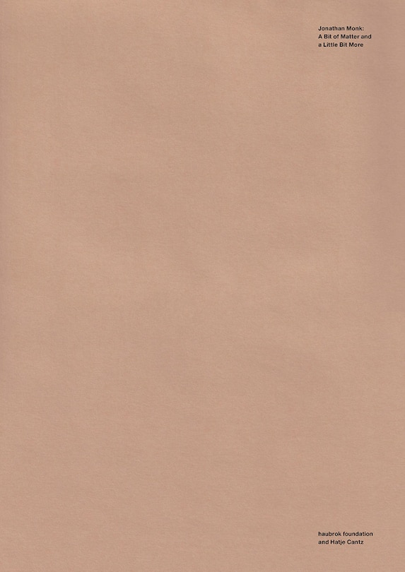 Couverture_Jonathan Monk: A Bit of Matter and a Little Bit More