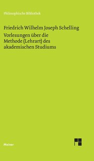 Front cover_Vorlesungen über die Methode (Lehrart) des akademischen Studiums