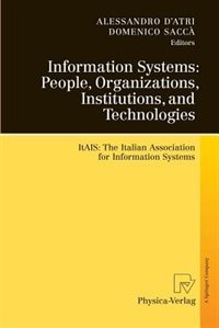 Couverture_Information Systems: People, Organizations, Institutions, and Technologies