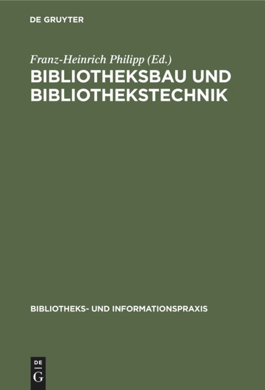 Front cover_Bibliotheksbau und Bibliothekstechnik