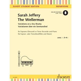Jeffrey: The Wellerman - Variations on a Sea Shanty for Descant (Tenor) Recorder and Piano Book with Online Media