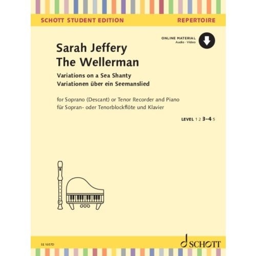 Jeffrey: The Wellerman - Variations on a Sea Shanty for Descant (Tenor) Recorder and Piano Book with Online Media