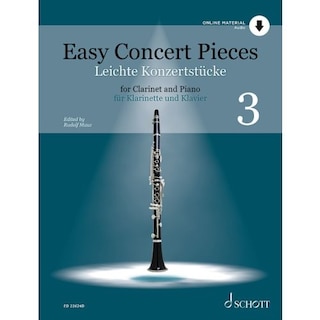 Front cover_Easy Concert Pieces - Volume 3 for Clarinet and Piano - 14 Pieces From 4 Centuries