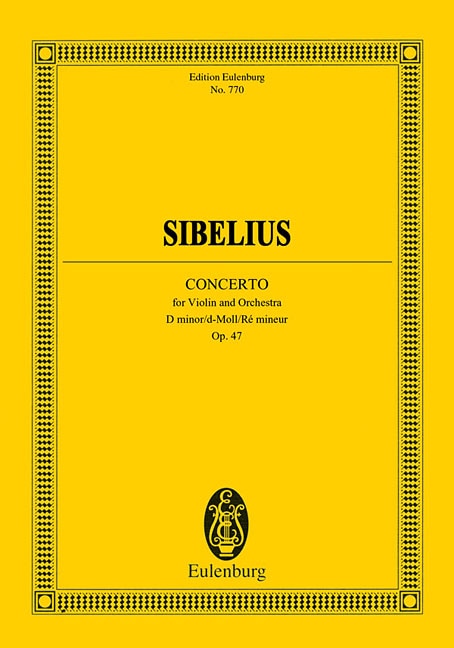 Couverture_Violin Concerto in D minor, Op. 47
