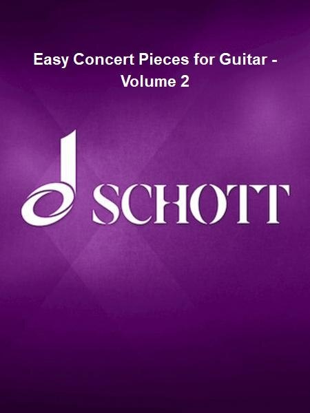 Couverture_Easy Concert Pieces for Guitar - Volume 2 Book with Online Material