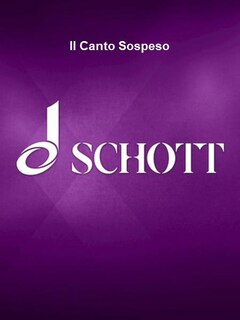 Front cover_Il Canto Sospeso - Facsimile of the Autograph Score SATB and Orchestra