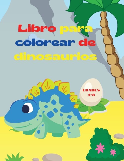 Couverture_Libro para colorear de dinosaurios