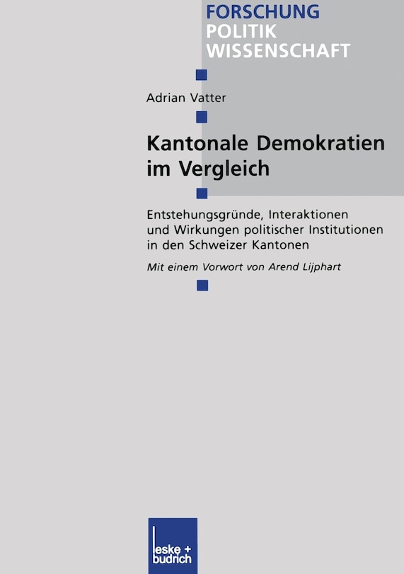 Front cover_Kantonale Demokratien im Vergleich