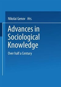 Front cover_Advances In Sociological Knowledge