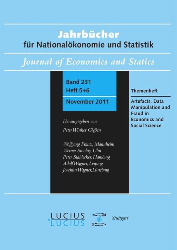 Front cover_Methodological Artefacts, Data Manipulation and Fraud in Economics and Social Science
