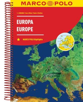 Front cover_Europe Marco Polo Road Atlas