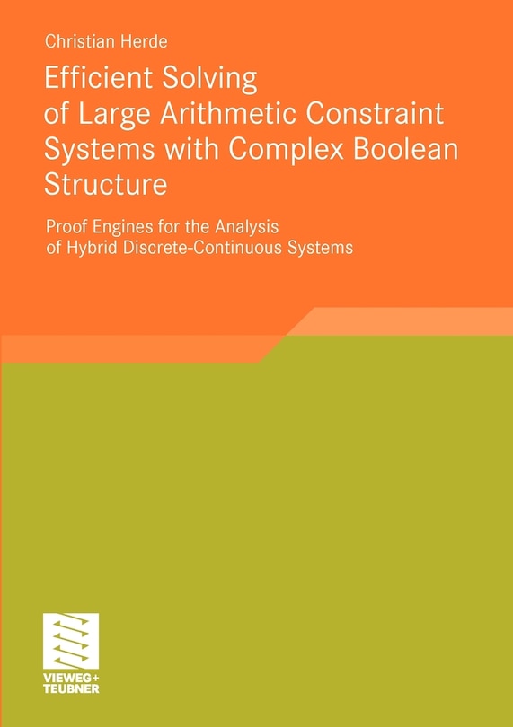 Couverture_Efficient Solving of Large Arithmetic Constraint Systems with Complex Boolean Structure