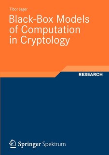 Front cover_Black-Box Models of Computation in Cryptology