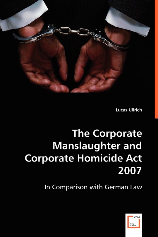 Couverture_The Corporate Manslaughter and Corporate Homicide Act 2007