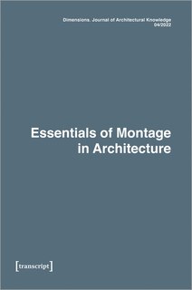 Front cover_Dimensions. Journal Of Architectural Knowledge