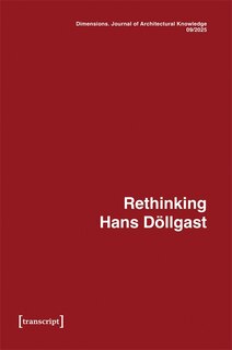 Front cover_Dimensions. Journal of Architectural Knowledge