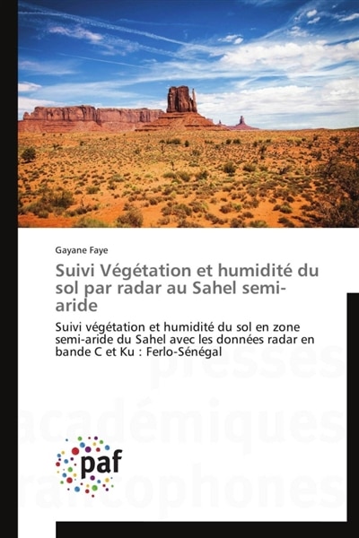 Couverture_Suivi Végétation et humidité du sol par radar au Sahel semi-aride