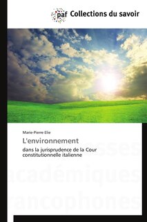 Couverture_L' environnement