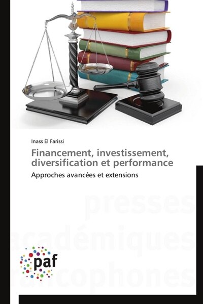 Front cover_Financement, investissement, diversification et performance