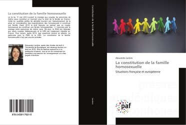 Front cover_La constitution de la famille homosexuelle