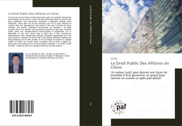 Couverture_Le Droit Public Des Affaires en Chine