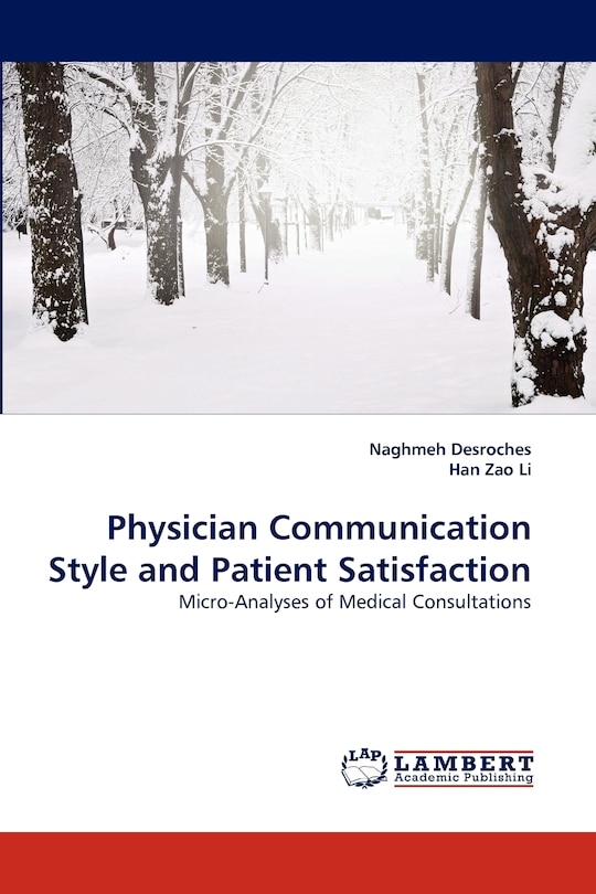Couverture_Physician Communication Style and Patient Satisfaction