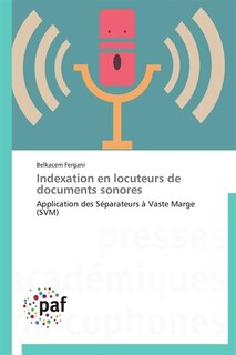 Couverture_Indexation en locuteurs de documents sonores