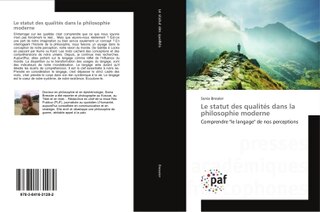 Couverture_Le statut des qualites dans la philosophie moderne