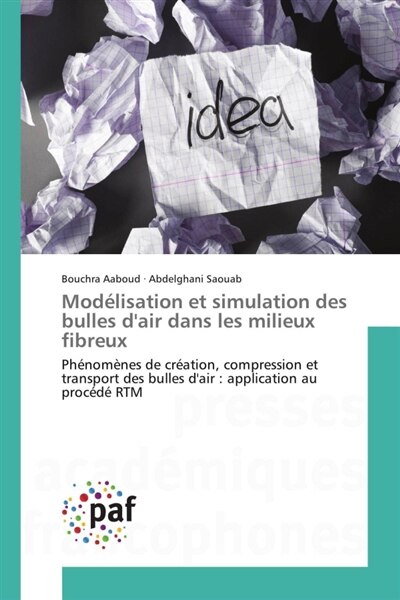 Modélisation et simulation des bulles d'air dans les milieux fibreux