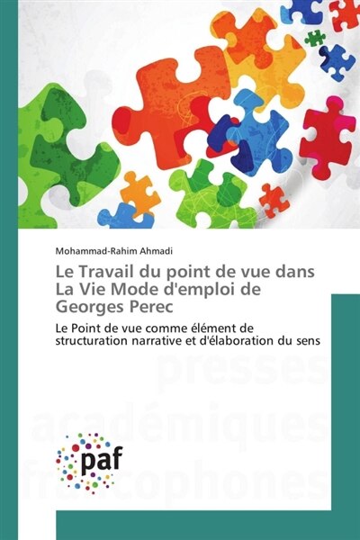 Couverture_Le Travail du point de vue dans La Vie Mode d'emploi de Georges Perec