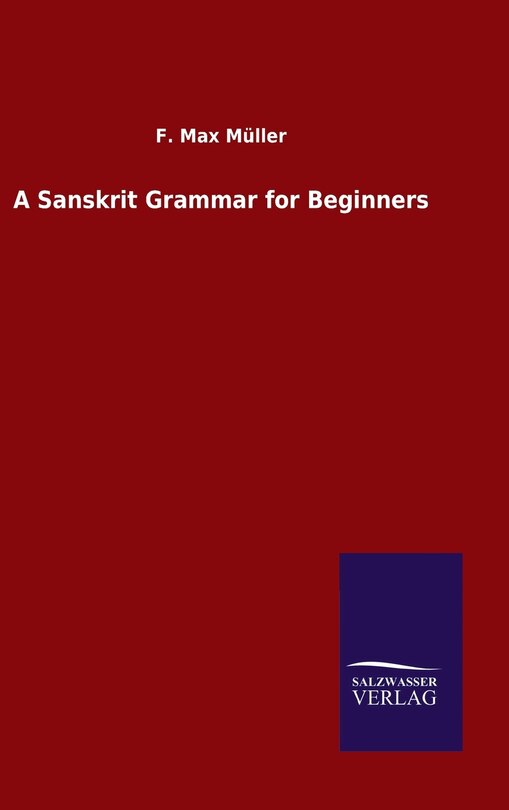 Front cover_A Sanskrit Grammar for Beginners