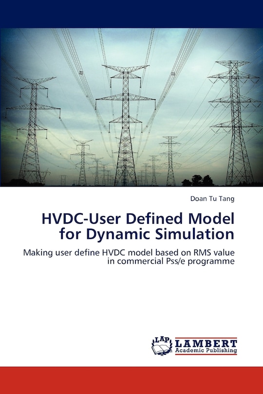 Front cover_HVDC-User Defined Model for Dynamic Simulation