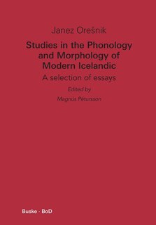 Couverture_Studies in the Phonology and Morphology of Modern Icelandic