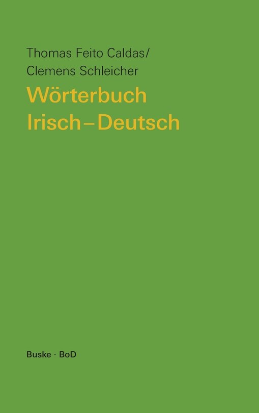 Front cover_Wörterbuch Irisch-Deutsch