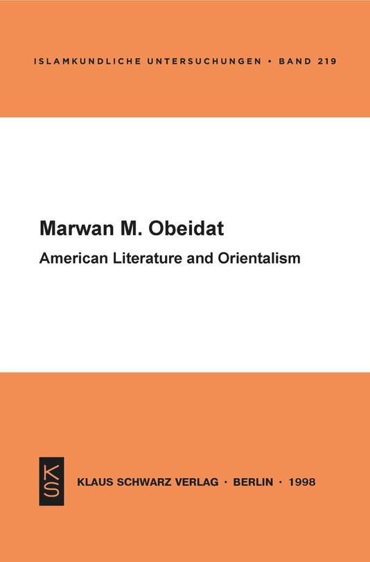 Front cover_American Literature and Orientalism